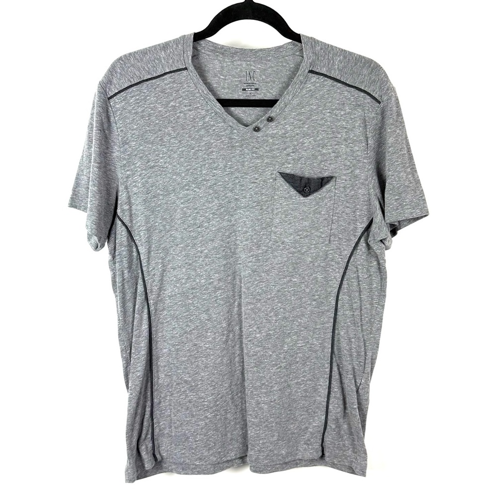INC International Concepts Gray Short Sleeve Tees